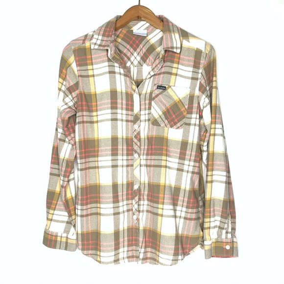 Columbia Tops - COLUMBIA Plaid Flannel Button Down S